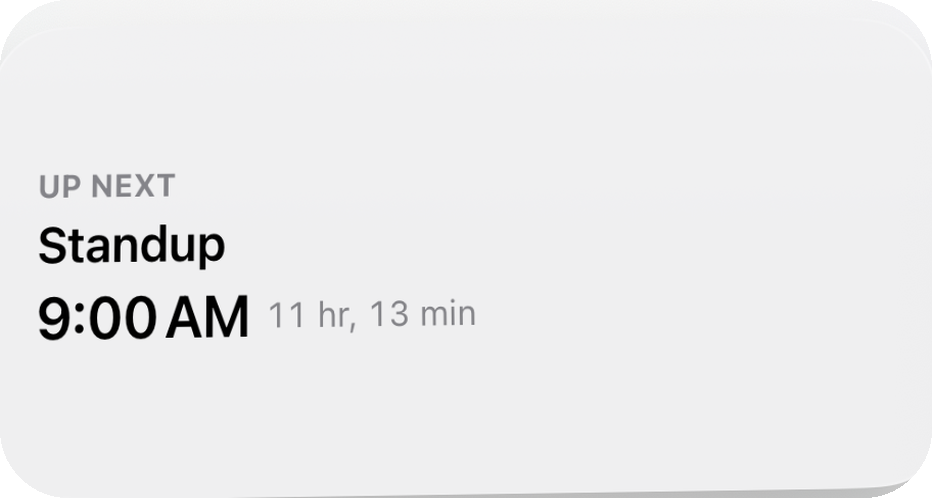 InstaCal Next Event medium widget