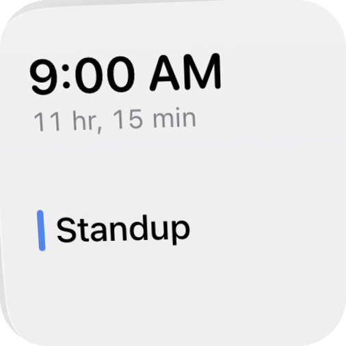 InstaCal Next Event small widget