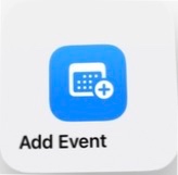 Actual InstaCal Action Center small widget from the iOS WidgetKit picker